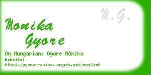 monika gyore business card